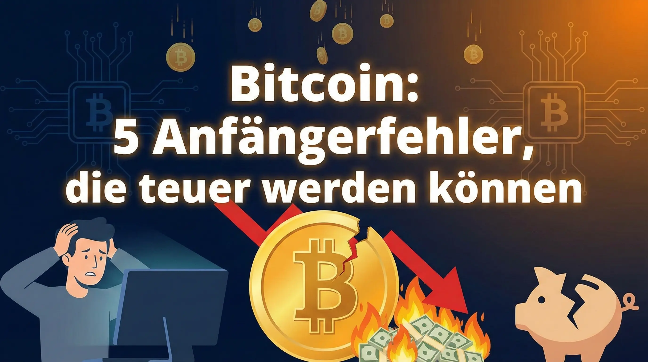 Bitcoin: 5 Anfängerfehler, die teuer werden können
