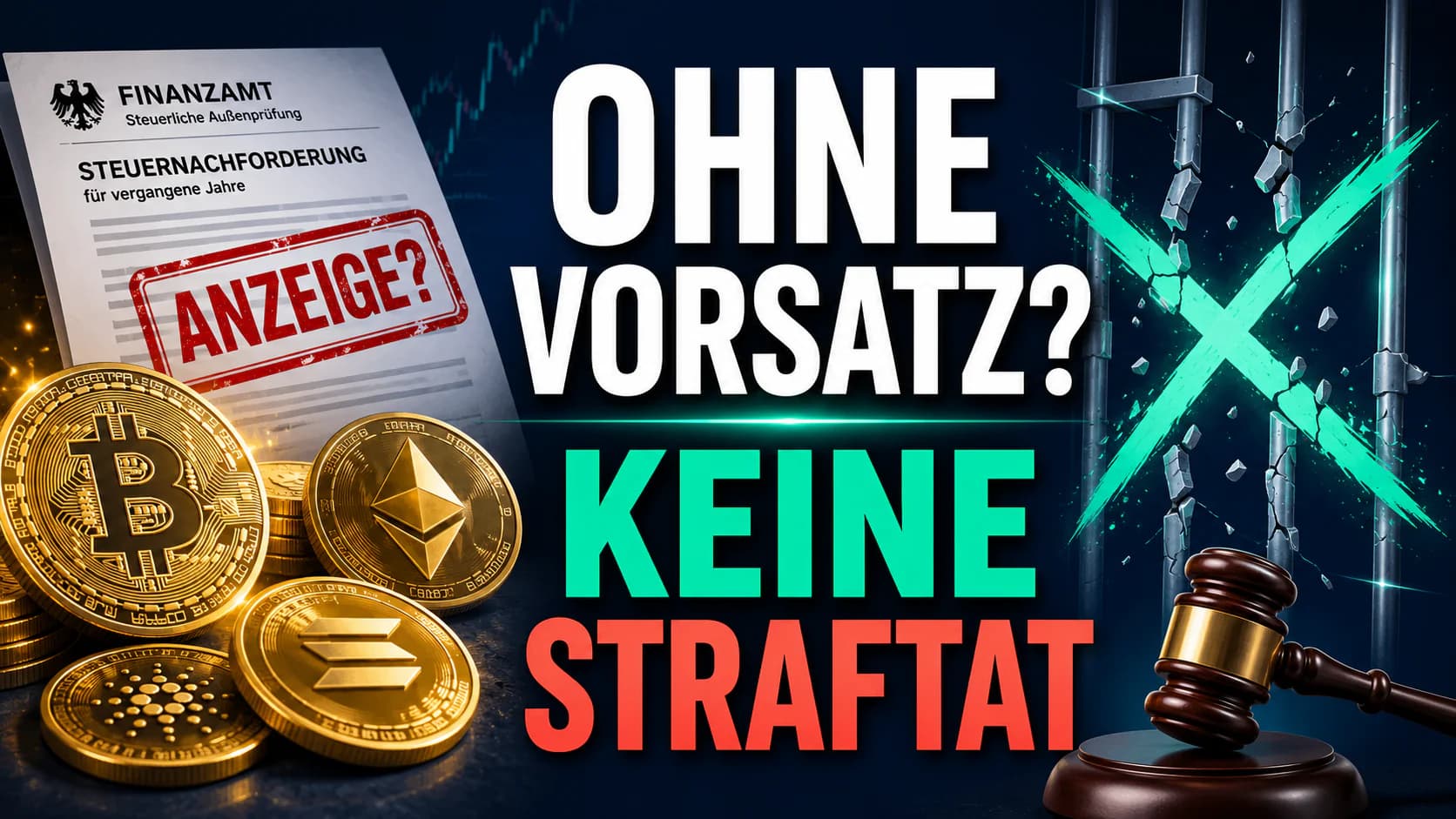 Krypto-Steuerhinterziehung: Warum ohne Vorsatz keine Straftat vorliegt – und was das für Altfälle bedeutet