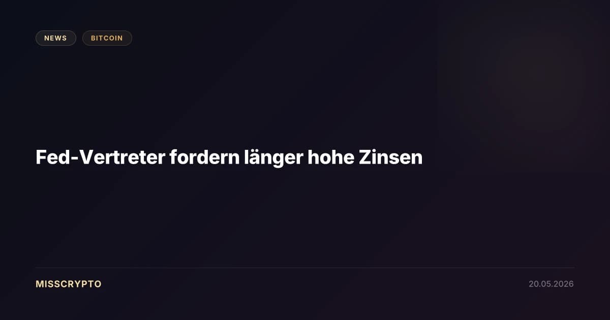 Fed-Vertreter fordern länger hohe Zinsen