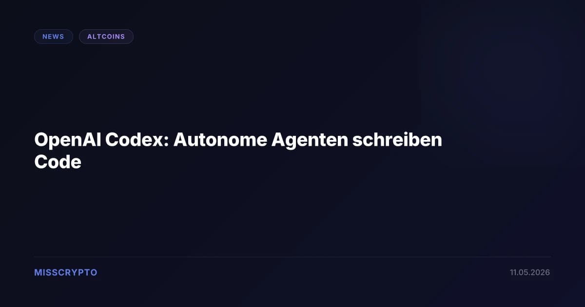 OpenAI Codex: Autonome Agenten schreiben Code