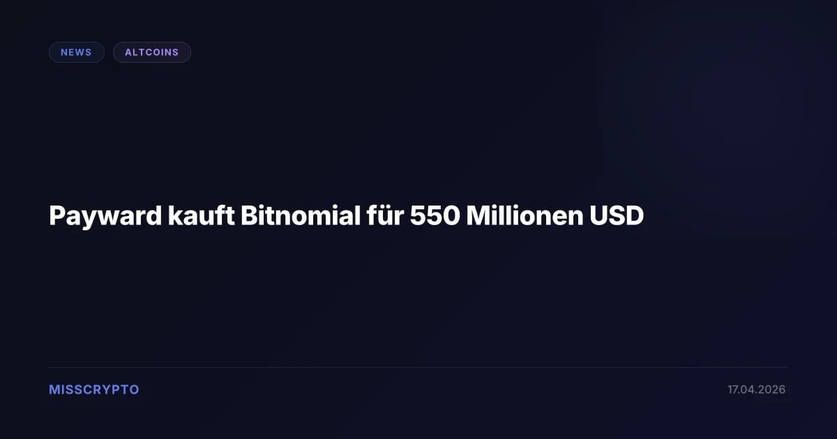 Payward kauft Bitnomial für 550 Millionen USD