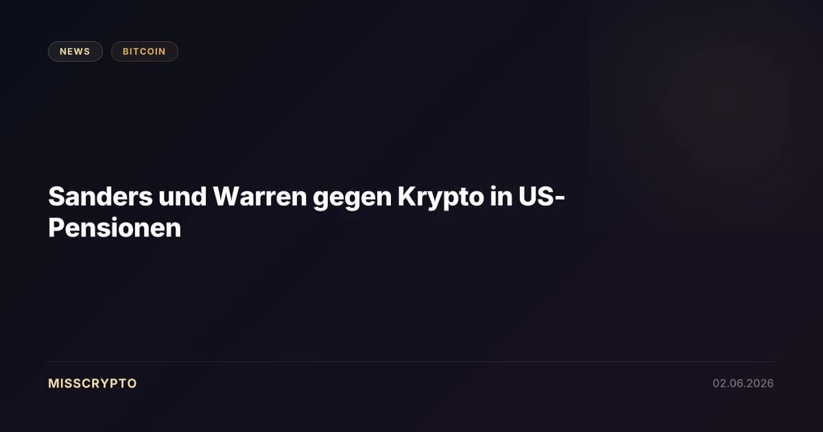 Sanders und Warren gegen Krypto in US-Pensionen