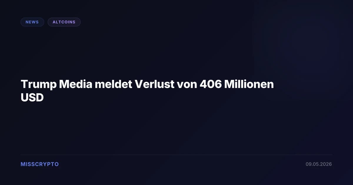 Trump Media meldet Verlust von 406 Millionen USD