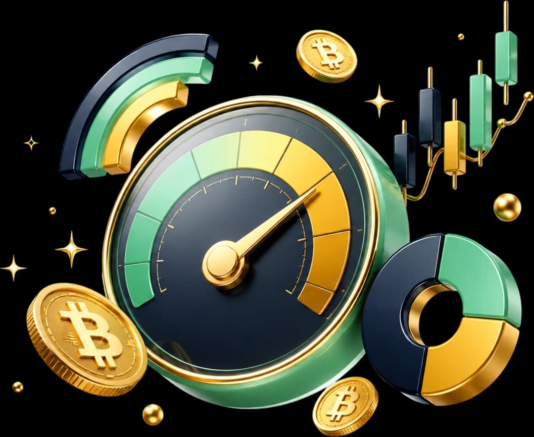 Krypto-Statistiken: Fear-and-Greed-Tacho, Rainbow-Chart und Marktdaten