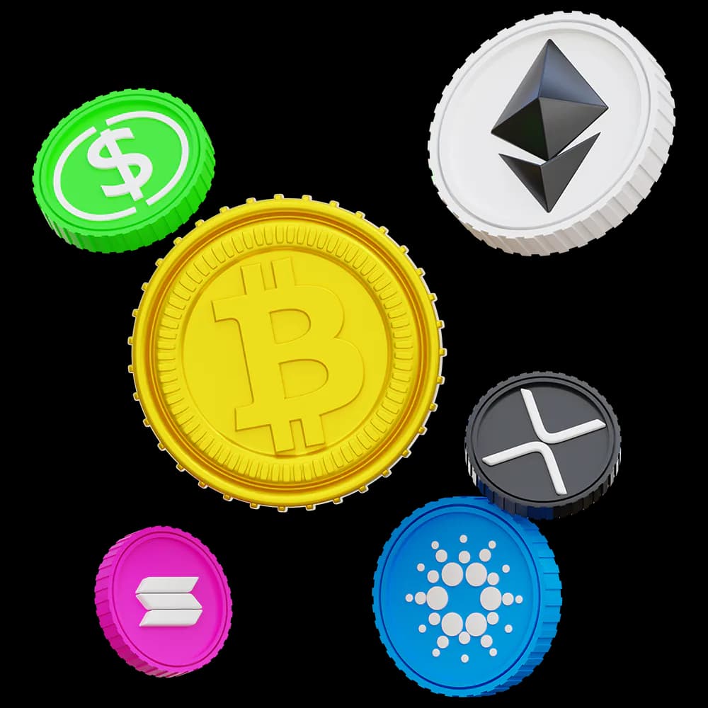 Krypto Coins Illustration