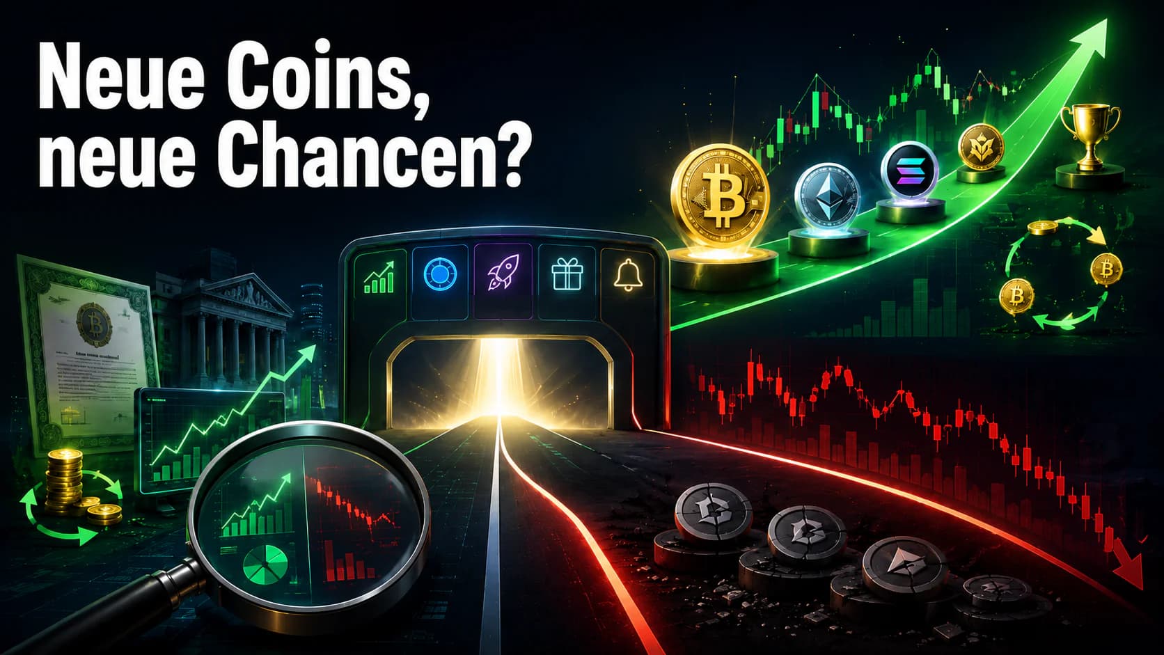 Neue Coins, neue Aktien: Wie gut sind die Chancen für Anleger?