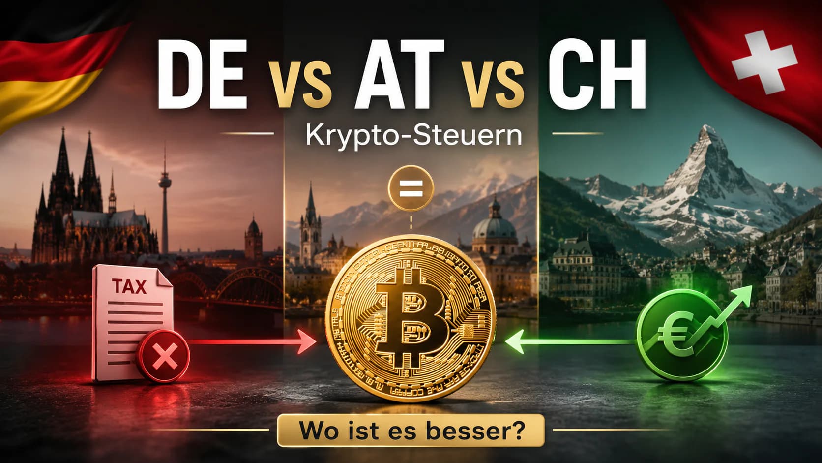 Krypto-Steuern in der DACH-Region: Welches Land ist besser für dein Portfolio?