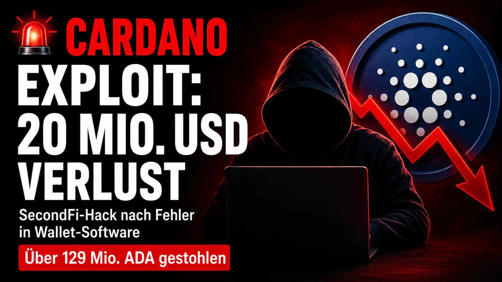 Cardano-Ökosystem erschüttert: Massiver Exploit zieht über 20 Millionen Dollar ab