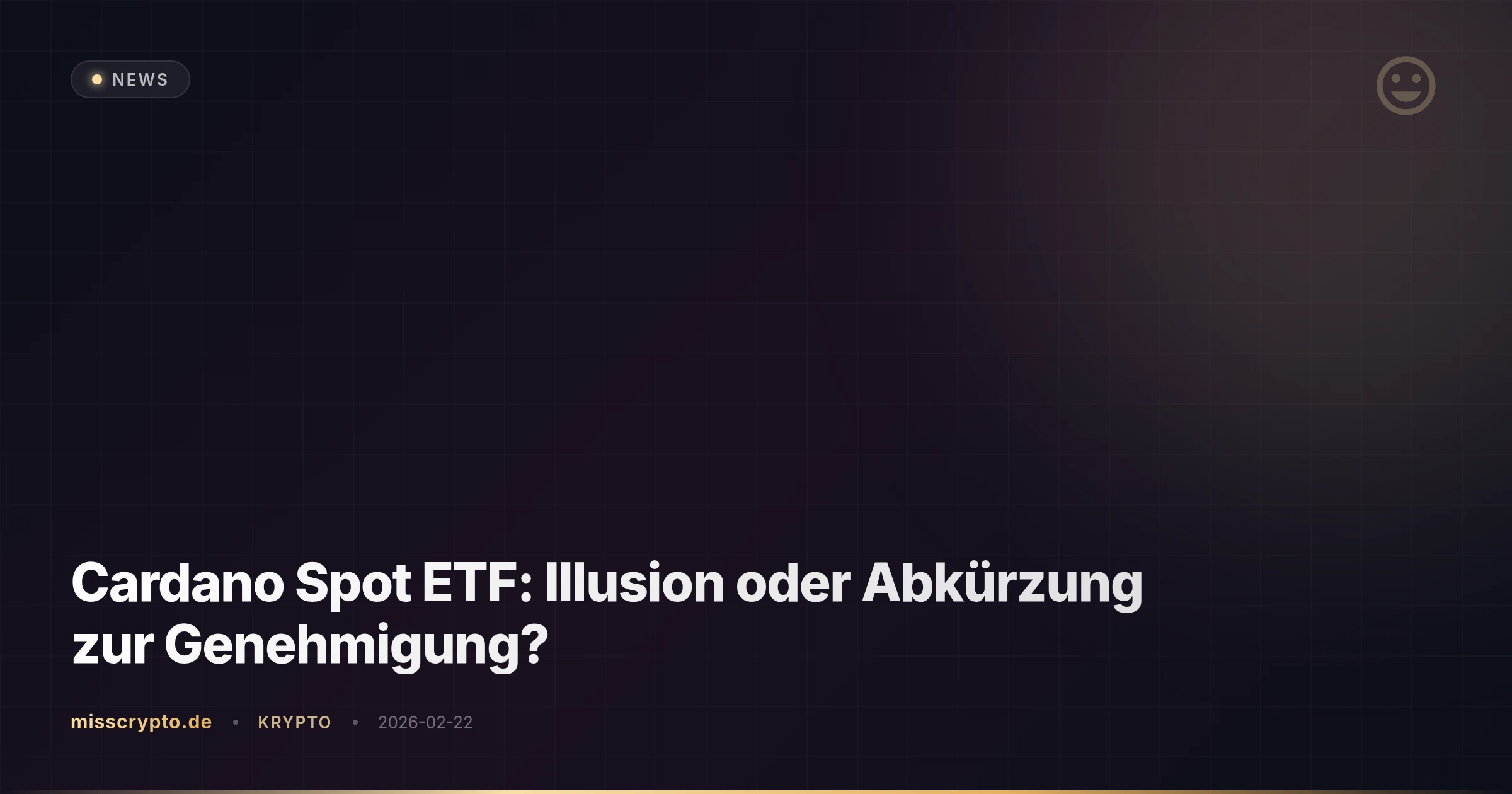 Cardano Spot ETF: Illusion oder Abkürzung zur Genehmigung?