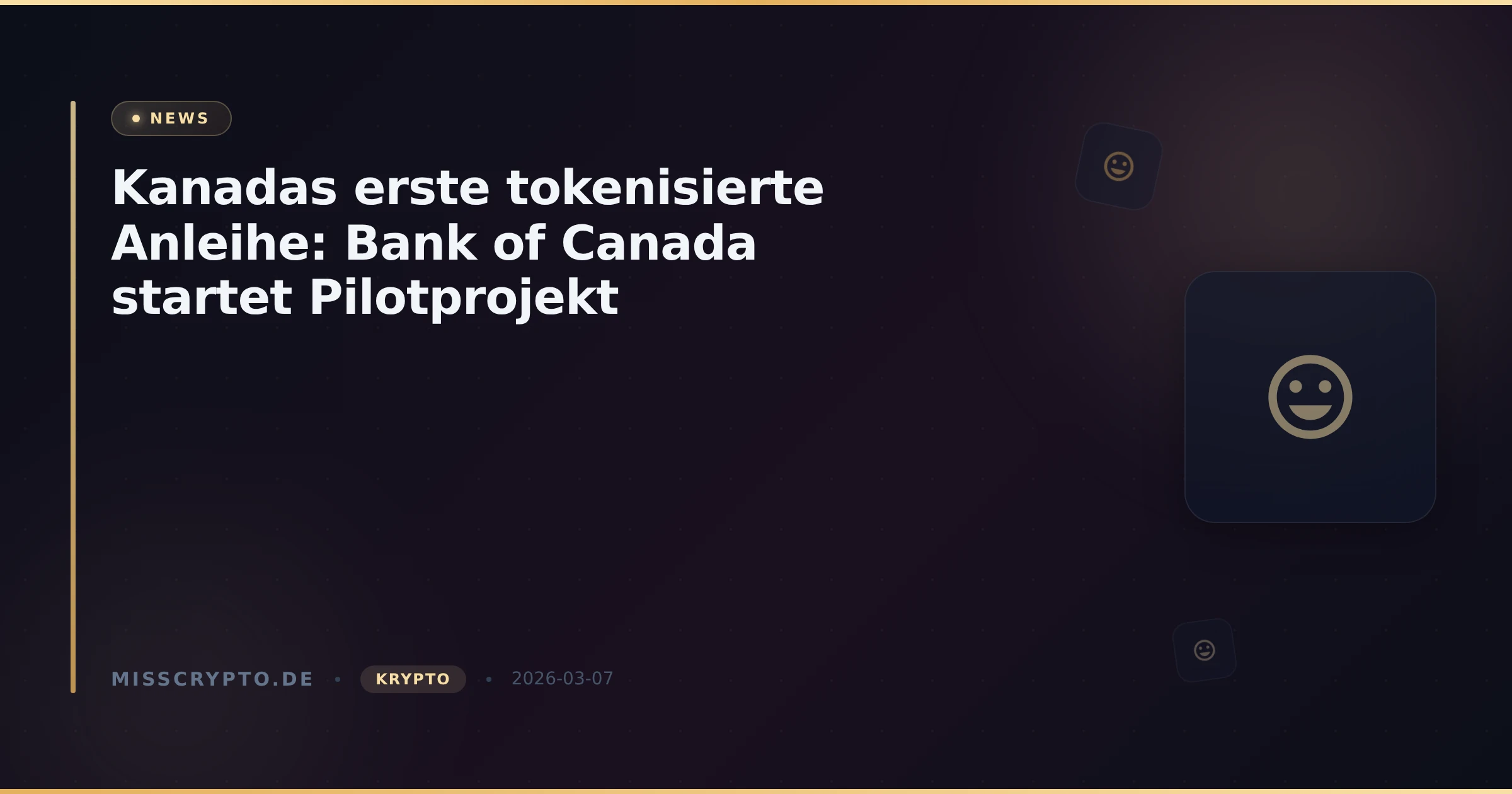 Kanadas erste tokenisierte Anleihe: Bank of Canada startet Pilotprojekt