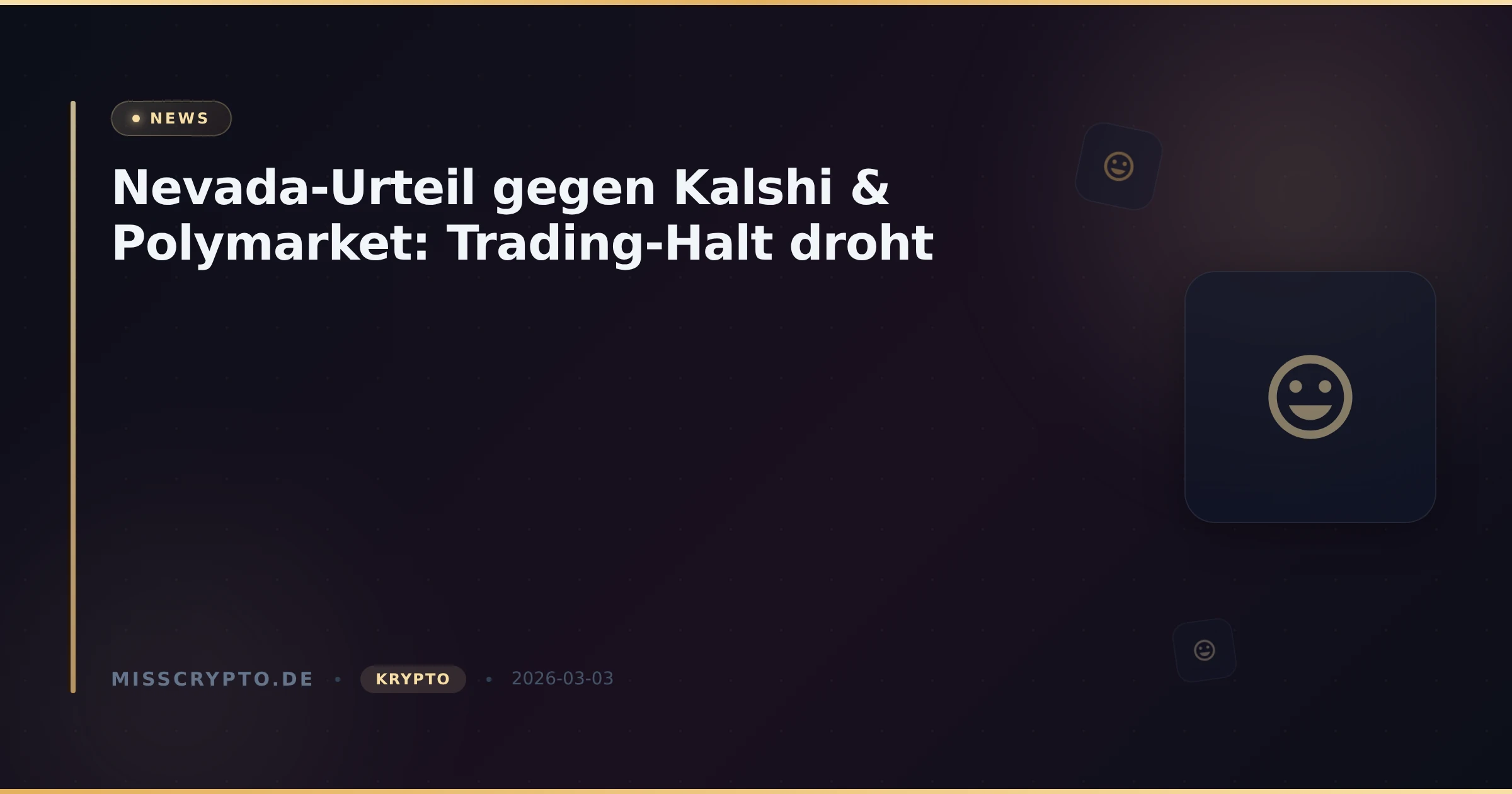 Nevada-Urteil gegen Kalshi & Polymarket: Trading-Halt droht