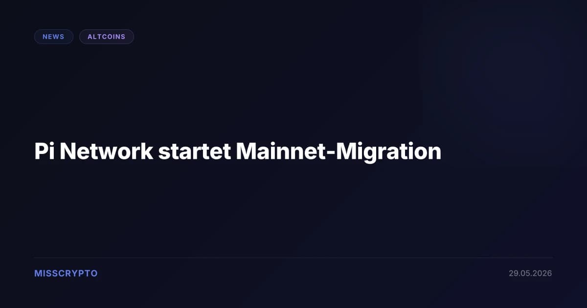 Pi Network startet Mainnet-Migration