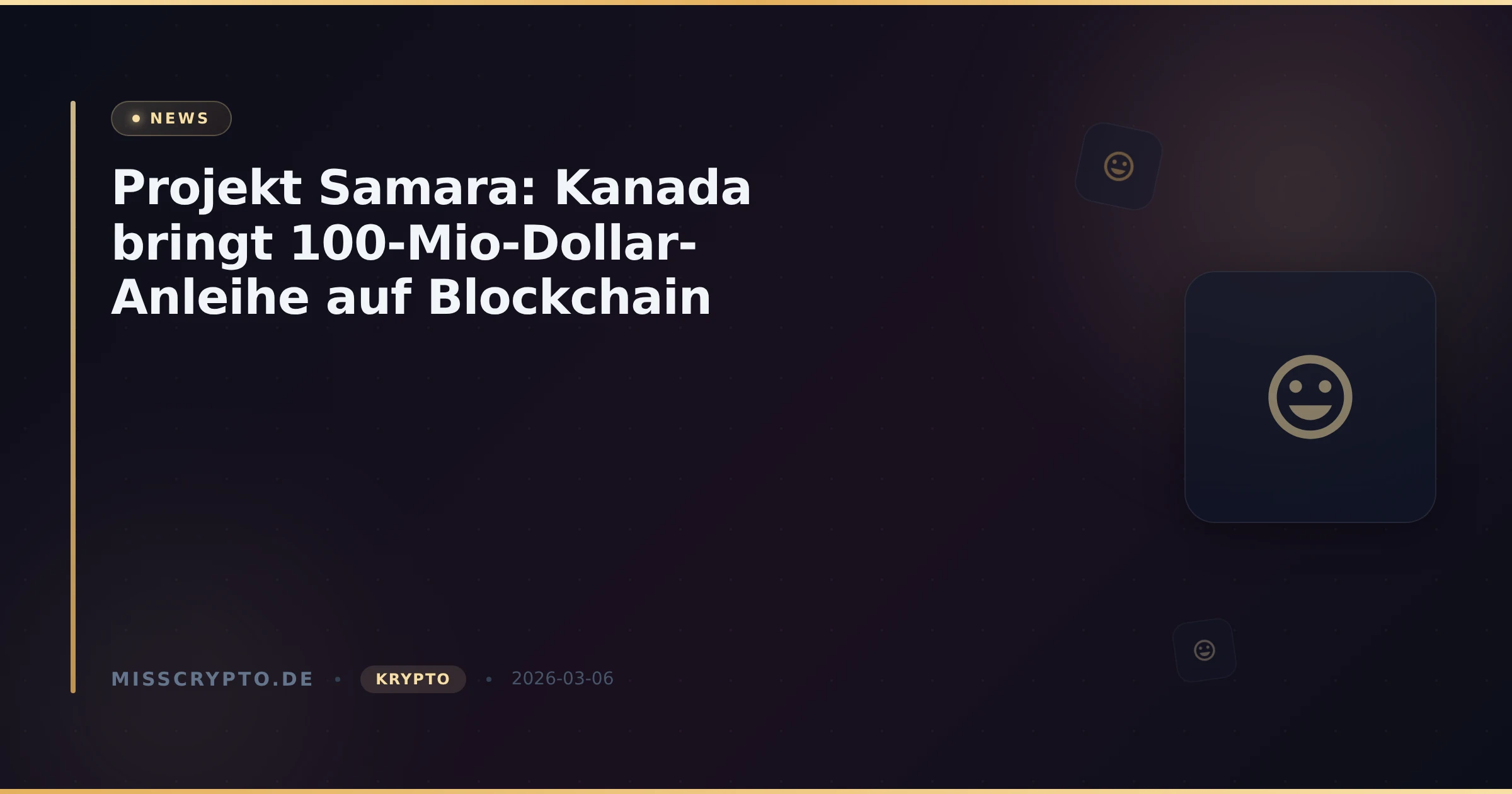 Projekt Samara: Kanada bringt 100-Mio-Dollar-Anleihe auf Blockchain
