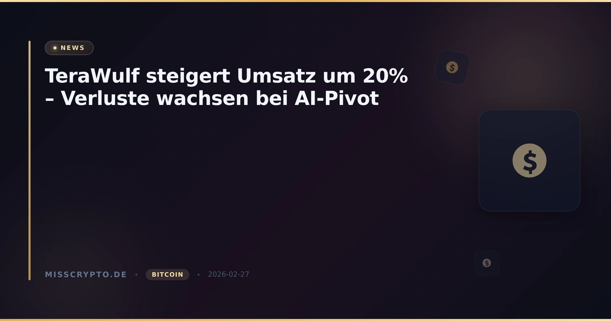 TeraWulf steigert Umsatz um 20% – Verluste wachsen bei AI-Pivot